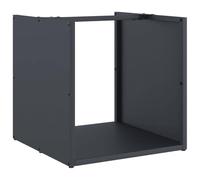 Firewood Rack Anthracite Cold-Rolled Steel 40 x 40 x 40 cm, Sturdy Firewood Rack for Firewood Storage in the Living Room, Space-Saving and Modern for Garden and Patio