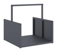 vidaXL Firewood Rack Anthracite 40x40x40 cm Cold-rolled steel