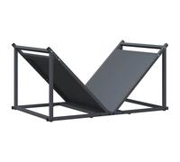 (anthracite) vidaXL Firewood Rack Black 70x43x34.5 cm Cold-rolled steel