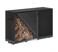 Firewood Rack Cover Outdoor Wood Storage, Weatherproof Heavy Duty 600D Oxford Fabric Cover for Log Store, Waterproof and Ventilated Design(50 * 24 * 42 inches)