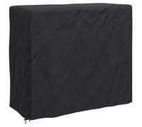 Firewood Rack Cover Plain Black Fabric Protector Log Storage Shield vidaXL