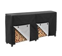 Firewood Rack Cover, Waterproof Oxford 600D with Openable Front Flap, Durable Outdoor Storage Solution for Firewood Protection