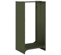 vidaXL Firewood Rack Olive Green 40x30x80 cm Cold-rolled steel