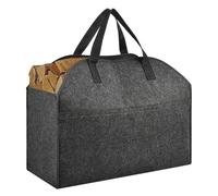 Firewood Rack - Heavy Duty Canvas Carrying Bag, Large Capacity Firewood Storage Organizer, Multipurpose Indoor Outdoor Storage Bag with Hard Reinforced Handle Holder