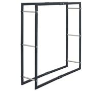 Firewood Rack Log Holder Stand Black Steel Black/Anthracite Multi Sizes vidaXL