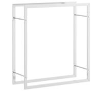 Firewood Rack Metal Log Store Holder Stainless Steel vidaXL