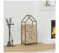 Firewood rack olive green 40x25x90cm cold-rolled steel indoor log holder stable