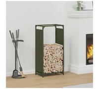 Firewood rack Olive Green 44x28x90cm Cold-Rolled Steel Sturdy Indoor Log Holder