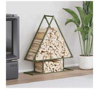 Firewood Rack Olive Green 80x25x90 cm Cold-Rolled Steel Indoor/Outdoor StableDIY