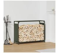 Firewood Rack Olive Green 90x28x65cm Cold Rolled Steel Durable & Stable Stylish