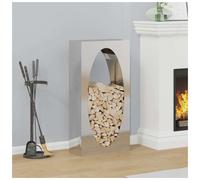 Firewood Rack Stainless Steel 50x23x100cm Cold-Rolled Steel Indoor Log Holder XL
