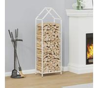 Firewood Rack Cold-rolled steel Fireplace Log Holder Wood Storage vidaXL