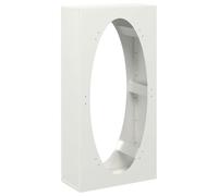 Firewood Rack White Cold-Rolled Steel 50 x 23 x 100 cm Robust for Firewood Storage in the Living Room and Garden Modern Firewood Rack Space-Saving and Stackable