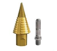 Firewood Splitter Bit for Wet and Dry Wood with Quick-Change Detachable Head and Square Shank for Hammer Drills(square shank)