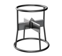 Firewood Wood Splitter Cross Firewood Splitting Aid Household Manual Splitter Splits into Four Pieces Hands-Free Support