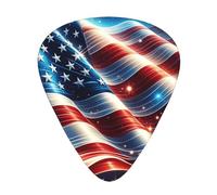 Firework-American-Bright 12 Pack Guitar Picks With 3 Thicknesses And Storage Box, Abs Plectrums For Electric Bass Guitar Players