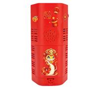 Firework Bubble Machine, 10-Hole Firework Blower Toy Bubble Machine, Portable Automatic Maker with Lights for Holiday, Chinese Spring Festival, Christmas