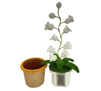 Firework Led Garden Lights - Solar Garden Light | Artificial Flower Lights | Rechargeable Artificial Crochet Lily Night Light for Hotel, Nursery, Home, Party, Desktop, Bedroom, Cafe