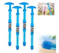 Firework Style Water Spray Toy, 2025 New Romantic Firework Style Water Spray Toy, Firework Water Gun High Pressure Pull-Out Sprinkler Spray Toys Interactive Pool Game For Beach Pool Parties (BLUE*4)