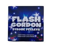 Firework Variety Pack - Crackling Balls, Strobe Pellets, Spinners & Saucers with 4 Ice Fountain Candles (Flash Gordon Strobe Pellets - Contains 9 Pellets)