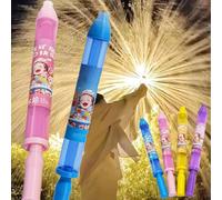 Firework Water Gun 17.7in Water Spray Pull Squirter Romantic Firework Style Water Spray Toy for Couples Outdoor Pool Beach Atmosphere Surprise Prop Adult Kids (Blue Purple)