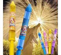Firework Water Gun 17.7in Water Spray Pull Squirter Romantic Firework Style Water Spray Toy for Couples Outdoor Pool Beach Atmosphere Surprise Prop Adult Kids (Blue Purple)