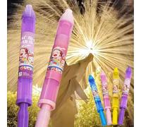 Firework Water Gun 17.7in Water Spray Pull Squirter Romantic Firework Style Water Spray Toy for Couples Outdoor Pool Beach Atmosphere Surprise Prop Adult Kids (Blue Purple)