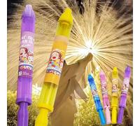 Firework Water Gun 17.7in Water Spray Pull Squirter Romantic Firework Style Water Spray Toy for Couples Outdoor Pool Beach Atmosphere Surprise Prop Adult Kids (Blue Purple)