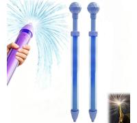 Firework Water Gun, 2pc Romantic Firework Water Spray Toy Water Squirter High Pressure Pull-Out Water Pistols Toys Sprinkler for Kids Water Blaster Outdoor Swimming Pool Gift (2pc-Blue)