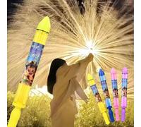 Firework Water Gun, Firework Water Squirter Pull-Out Design, Romantic Waters Pistols Toys Interactive Pull-Out Sprinkler Spray Toys for Summer Pool Beach Party Favors (Yellow)