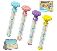 Firework Water Gun, Romantic Firework Style Water Squirters, Pull-Out Water Squirter Toy with Firework Spray Effect, Long Range Water Blaster for Kids & Adults, Summer Pool Beach Party Toys (4PCS)