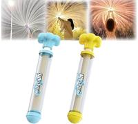Firework Water Gun, Sprays Water Like Fireworks, Couple Romance Firework Style WaterSpray Gun, for Pool, Backyard, Beach (Blue+Yellow)