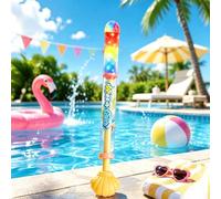 Firework Water Guns, Glowing Rainbow LED Waters Blasters, High Pressure Pull Out Firework Waters Spray Guns with Lights, Funny Fireworks Spray Effect Water Squirter Toy, for Outdoor Summer Pool Beach