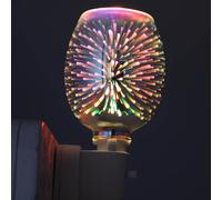 (Fireworks) 3D Electric Plug In LED Aroma Diffuser Lamps Burner Wax Warmer
