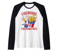 Fireworks and Freedom Fries Raglan Baseball Tee