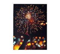 Fireworks at night Printed Wooden Puzzle 500 Piece, Cute Puzzle Game in Plastic Box for Family Entertainment and Brain Training Gifts