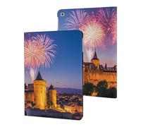 Fireworks Carcassonne Castle France Compatible with iPad Protective Case ipad 2017/2018/Air1/Air2 (9.7in)
