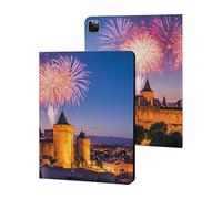Fireworks Carcassonne Castle France Compatible with iPad Protective Case iPad Pro 2020/2021/2022 (12.9in)