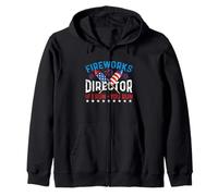 Fireworks Director If I Run You Run - Patriotic 4th July Zip Hoodie