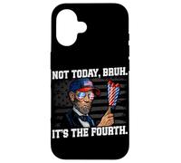 Fireworks Director Not today Bruh 4th of July Lincoln USA Case for iPhone 16