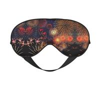Fireworks Double Sided Sleep Mask Soft Comfortable Light Blocking Eye Cover for Night Rest
