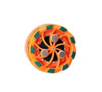 Fireworks Fingertip Gyro,Creative Light-Up Top with Collision Sparks Gyro Will Ignite,for Two Player Kids,Handheld Luminous Spinning Gyroscope Battle Decompression Toy (Orange)