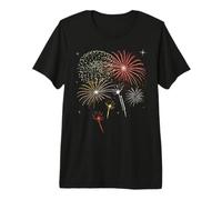Fireworks Firecrackers Fireball Celebration Party T-Shirt Premium T-Shirt
