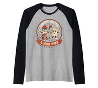 Fireworks Flags Fairness Liberty Justice USA Patriotic Raglan Baseball Tee