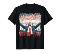 Fireworks Funny Trump Patriotic American Happy 4th Of July T-Shirt