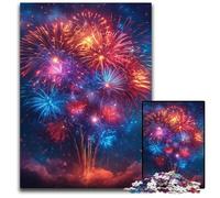 Fireworks in The Sky Adult Jigsaw Puzzles 1000 Pieces Challenging Puzzles Creative Family Game & Home Decor, for Teenagers 50x75CM/19.68x29.52inch
