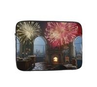 Fireworks in The Sky Laptop Sleeve Shockproof Case Slim, Lightweight, Portable Protective Travel Carrying for 17 inch