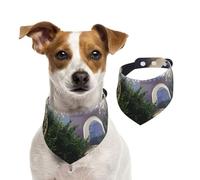 Fireworks Inside The Arch Pet Scarf Dog Bandanas Spring Summer Soft Cotton Puppy Scarfs Adjustable Accessories for Small Medium Large Girl Boy Pup Medium