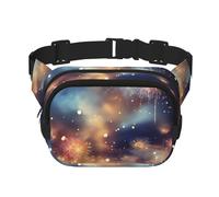 Fireworks Night Fanny Pack Adjustable Crossbody Bag Large Waist Bag Travel Belt Bag Unisex Bum Bag