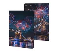 Fireworks over The Tower Bridge London Britain UK Case Compatible for ipad 2019/2020/2021(10.2in) Tablet Cases Stand Protective Cover with Sleep/Wake